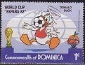 Dominica 1982 Walt Disney 1 ¢ Multicolor Scott 745